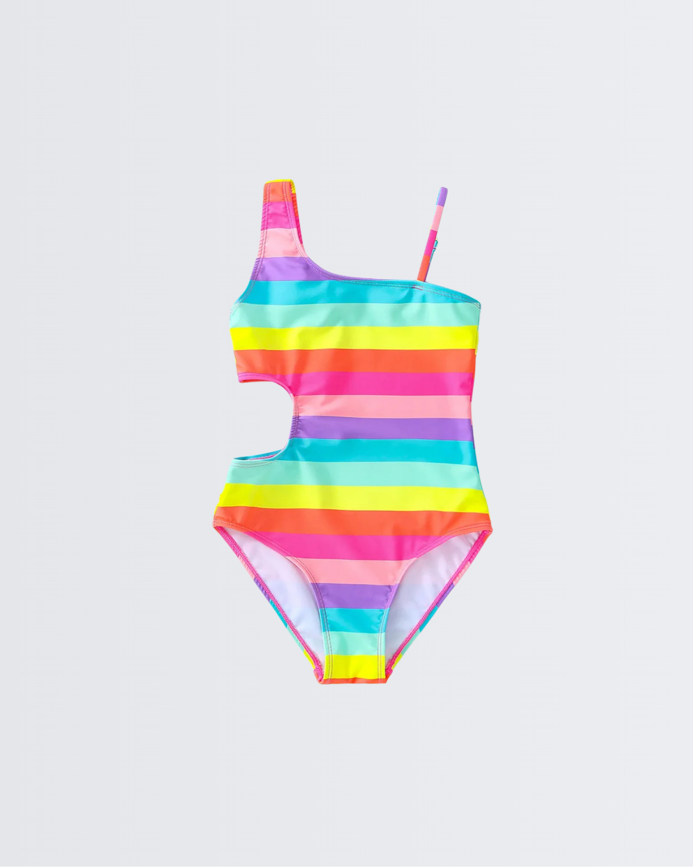 Rainbow Pop Stripe One Piece Swimsuit