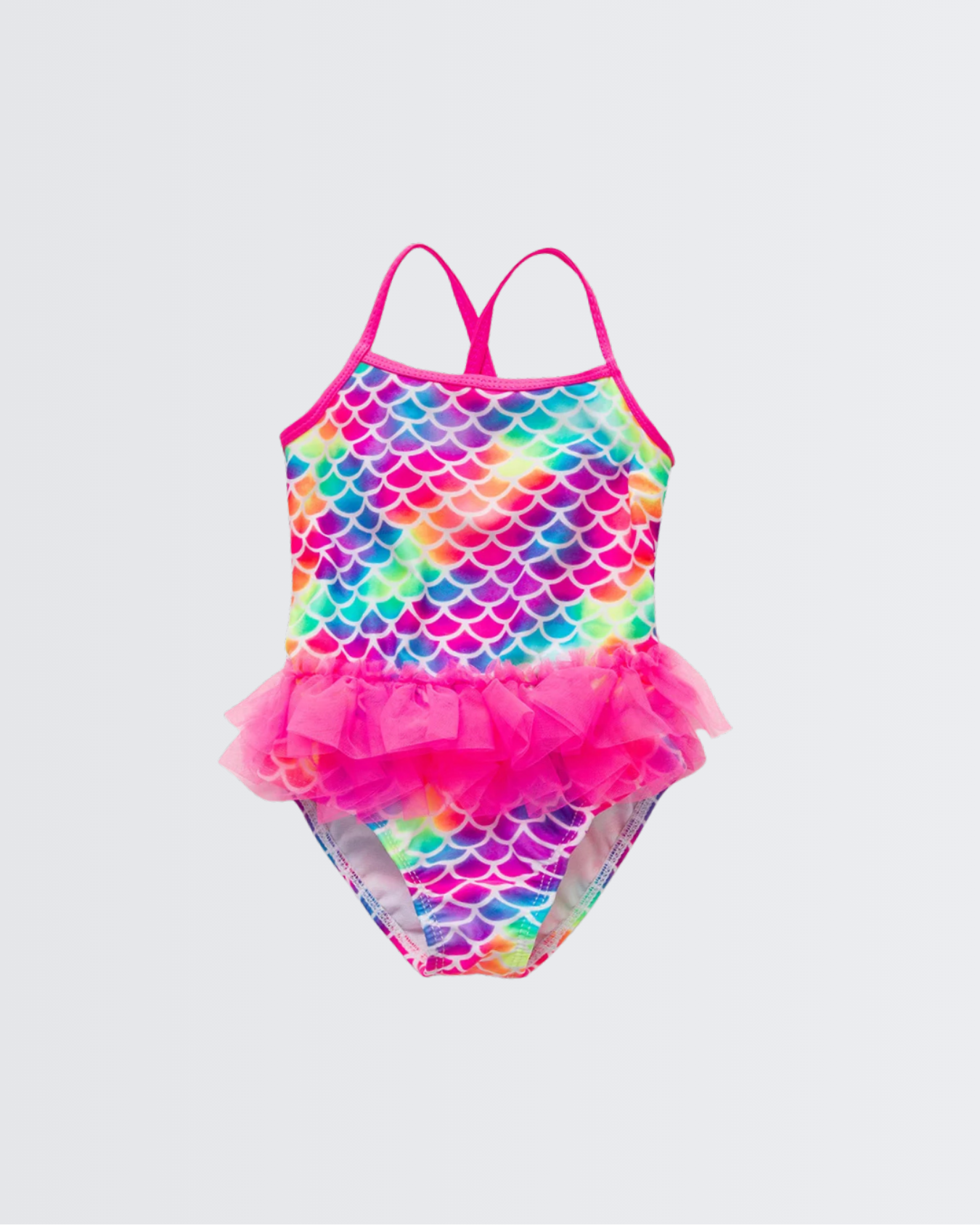 Neon Mermaid One Piece Swimsuit