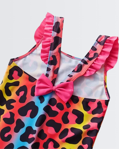 Neon Leopard One Piece Swimsuit