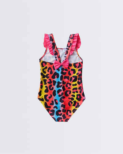 Neon Leopard One Piece Swimsuit