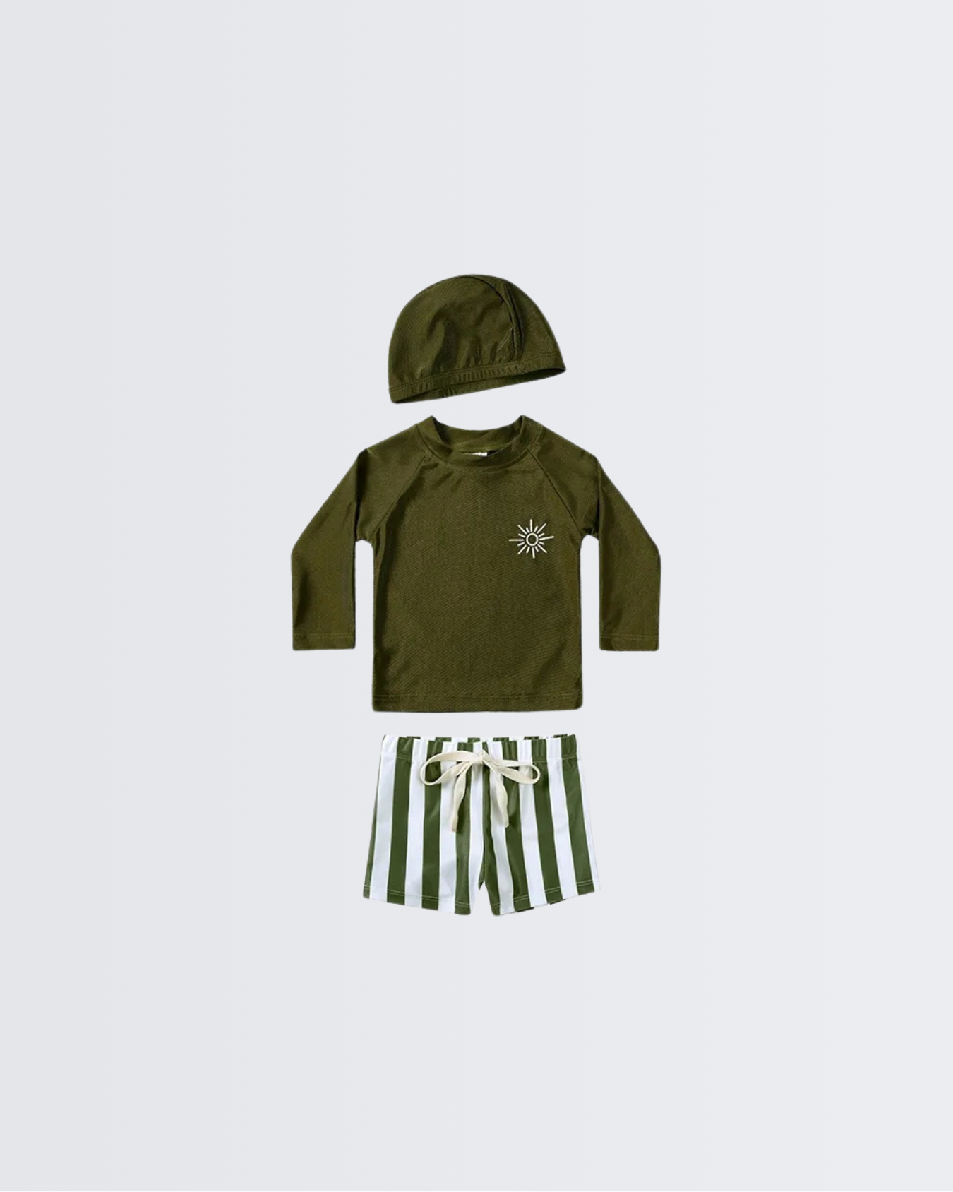 Splashee Nordic Olive Glow Swim Set