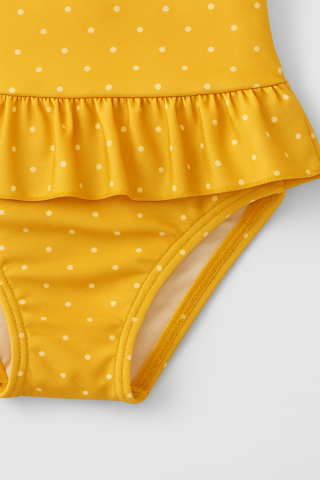 Honey Dot Long Sleeve Ruffle Swimsuit