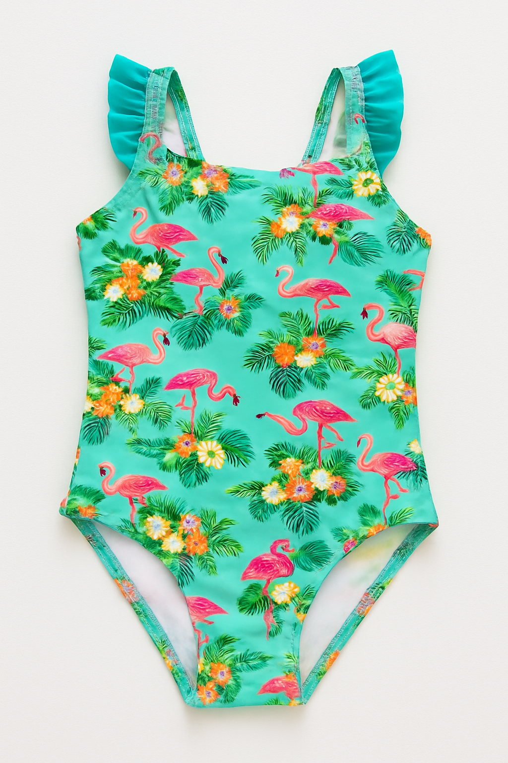 Tropical Flamingo One Piece Swimsuit