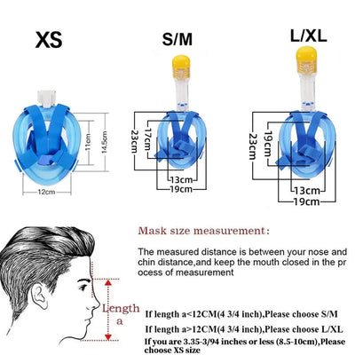 Splashee BubbleBreathe™ Mask - Full Face Snorkel Mask (backup)