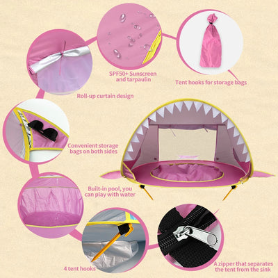 Splashee ShadeShark™ Pool Tent