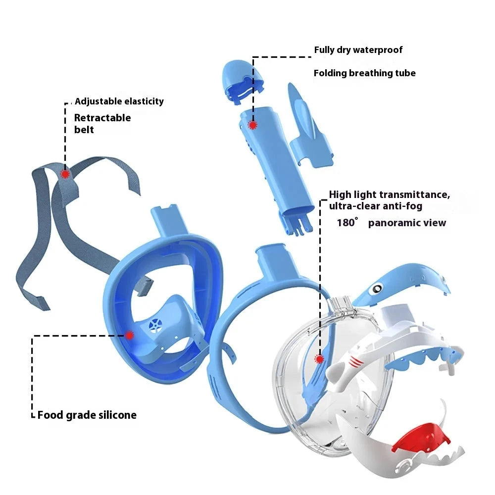 Splashee SharkBreath™ Snorkel Mask
