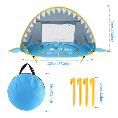 Splashee ShadeShark™ Pool Tent