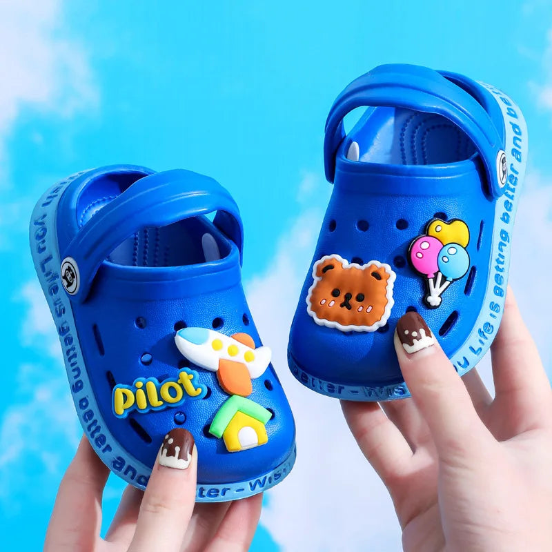Navy Blue Splashee Bear Crokkies