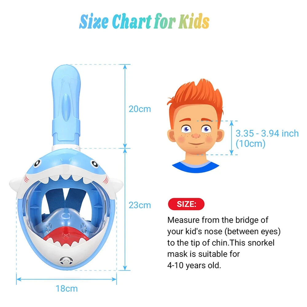 Splashee SharkBreath™ Snorkel Mask