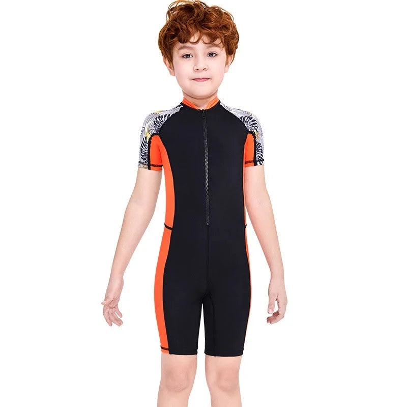 Splashee Sunset Black ShortySuit