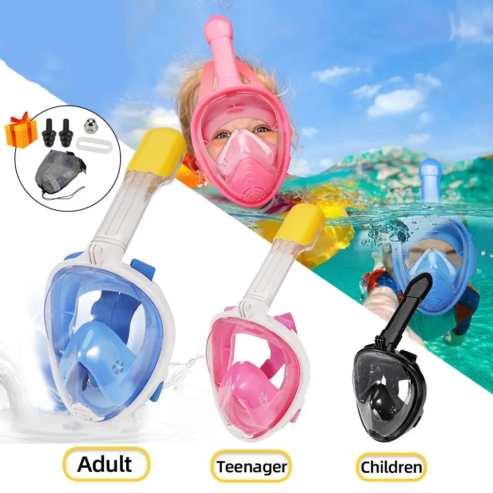 Splashee BubbleBreathe™ Mask - Full Face Snorkel Mask (backup)